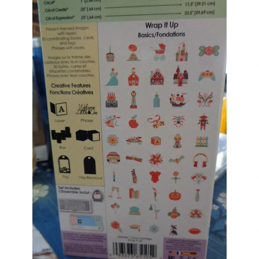 Cricut Die Cut Cartridge WRAP IT UP Scrapbooking